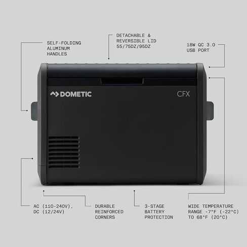 Dometic Portable Refrigerator and Freezer with ICE Maker, Powered by AC/DC or Solar in Saudi Arabia