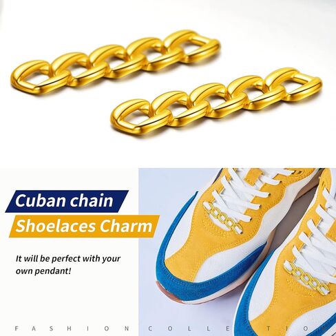 Personalized 2Pcs Sneaker Shoelace Buckle Stainless Steel/Black/18K Gold Plated Shoe Buckles Shoelace Decoration Nameplate DIY Charms Accessories, Send Gift Box in Saudi Arabia