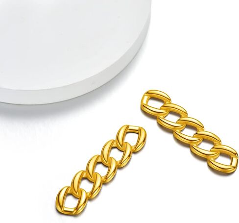 Personalized 2Pcs Sneaker Shoelace Buckle Stainless Steel/Black/18K Gold Plated Shoe Buckles Shoelace Decoration Nameplate DIY Charms Accessories, Send Gift Box in Saudi Arabia