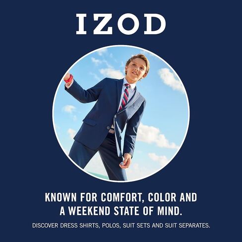 Izod Boys مجموعة قصيرة من قطعة ، قميص تراجع الزر ، وسرون الأداء in Kuwait