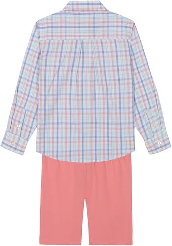 Izod Boys مجموعة قصيرة من قطعة ، قميص تراجع الزر ، وسرون الأداء in Kuwait