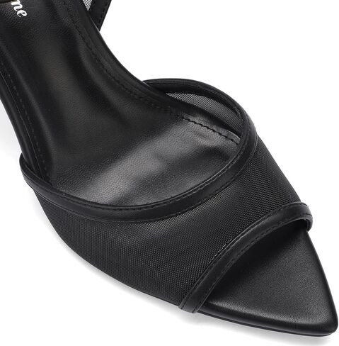 Women's Mesh Peep Toe Sandals Buckle Strap 3.14" Heel Comfortable Rubber Sole Shoes Summer for Party and Casual Occasions in Kuwait
