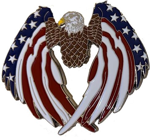 Patriotic American Flag Pocket Square, Eagle Design in Saudi Arabia