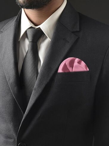 Mantieqingway Mens Pocket Square Handkerchiefs Solid Color Pocket Squares for Wedding Meeting Dinner Graduation in Saudi Arabia
