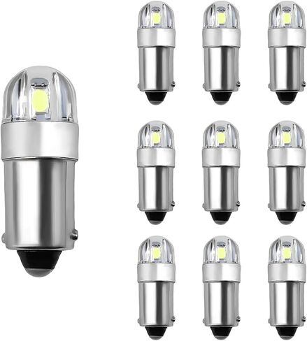 10pcs BA9S BA9 1895 1891 53 57 47830 لمبة LED ، Super Bright 2SMD 3030CHIPS BA9S LED BLOB GLOVE LIGH in Saudi Arabia