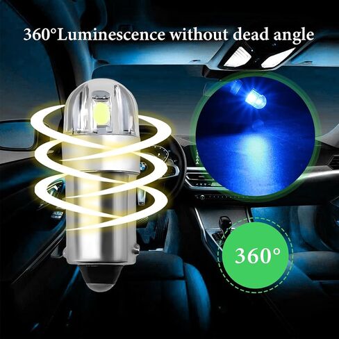 10pcs BA9S BA9 1895 1891 53 57 47830 لمبة LED ، Super Bright 2SMD 3030CHIPS BA9S LED BLOB GLOVE LIGH in Saudi Arabia