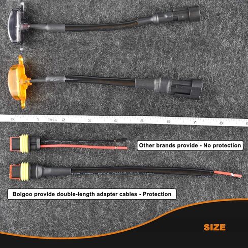 Boigoo Front Grille Light Compatible with Ford F150 Raptor 2004-2019 & Dodge Ram 1500 2013-2018 Raptor Style Aftermarket Grilles, Cars Grid Decorative Amber LED (Yellow Lights Smoked Lens) in Kuwait