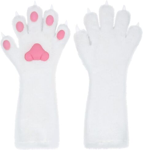 Cosplay Furry Cat Claw Long Hloves Paws Finger Paws Mittens Assume Expensions for Halloween in Kuwait