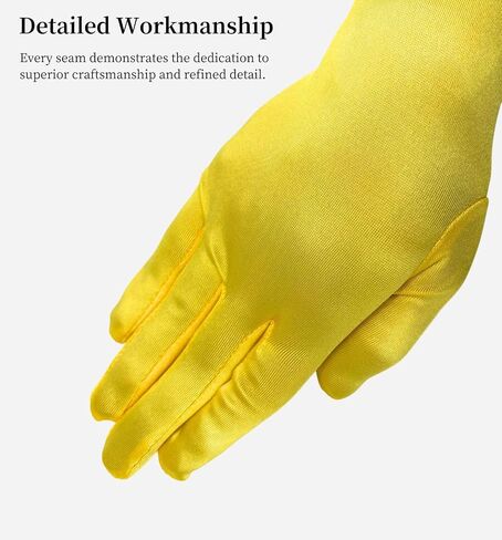 MDSTYLE Long Opera Gloves for Women - 20s Party Costume - Elbow Length Tea Party Satin Gloves - Princess Accessories in Saudi Arabia