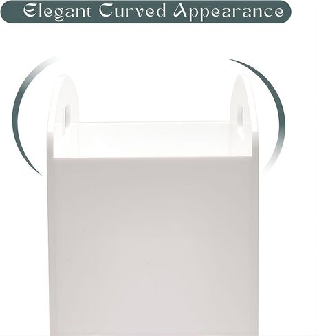 Magazine Rack - حامل مجلة أكريليك واضحة ، ومنظمات في صحف أكريليك مع مقابض ، ومجلة لوسيت الحديثة وصندوق سلة للكتاب للحمام وغرفة النوم وغرفة المعيشة والمكتب in Kuwait