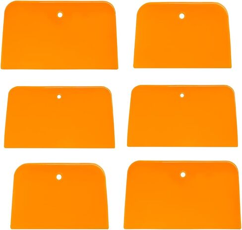 6 PCS Body Filler Spreaders, 4, 5, 6 Inch Reusable Auto Body Fillers Plastic Spreader, Automotive Body Filler Spreader for Applying Fillers Paint Repairs Putties Glazes Caulks in Kuwait