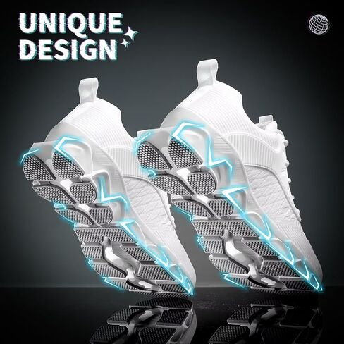 Men's Running Shoes Blade Tennis Walking Casual Fashion Sneakers Breathable Non Slip Gym Sports Work Athletic Trainers in Saudi Arabia