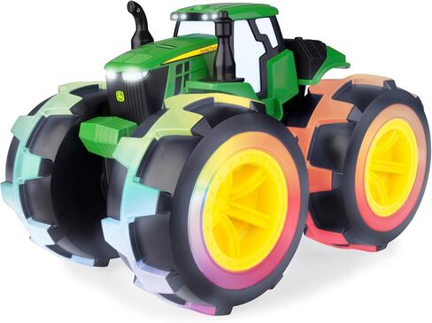 John Deere Monster Treads Lightning Wheels Mini Vehicle - Includes 1 Miniature Monster Truck Toy - Gator or Tractor Toy (Vehicle May Vary) - John Deere Toys in Kuwait