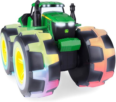 John Deere Monster Treads Lightning Wheels Mini Vehicle - Includes 1 Miniature Monster Truck Toy - Gator or Tractor Toy (Vehicle May Vary) - John Deere Toys in Kuwait
