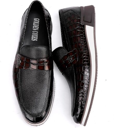 Casual Men's Dress Sneakers Shoes, Fashion Business Loafer Classic Leather Dress Shoes for Mens in Saudi Arabia