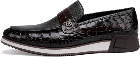 Casual Men's Dress Sneakers Shoes, Fashion Business Loafer Classic Leather Dress Shoes for Mens in Saudi Arabia