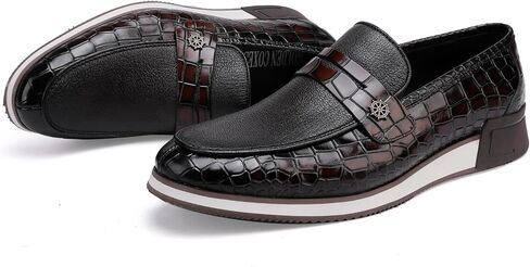 Casual Men's Dress Sneakers Shoes, Fashion Business Loafer Classic Leather Dress Shoes for Mens in Saudi Arabia
