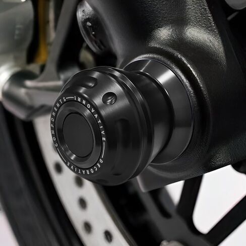 Motorcycle Rear Wheel Axle Fork Slider Crash Protector Compatible With YAMAHA MT-07 2014-2019 2020 2021 2022 2023 2024 2025 | MT07 MT 07 Accessories (black) in Kuwait