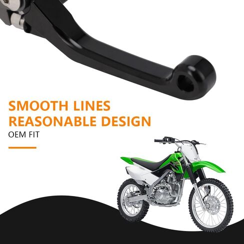 JFG سباق الدراجات النارية رافعة الفرامل رافعة طي CNC لـ KLX 110 KLX110 KLX110L 2010-2023 أسود in Kuwait