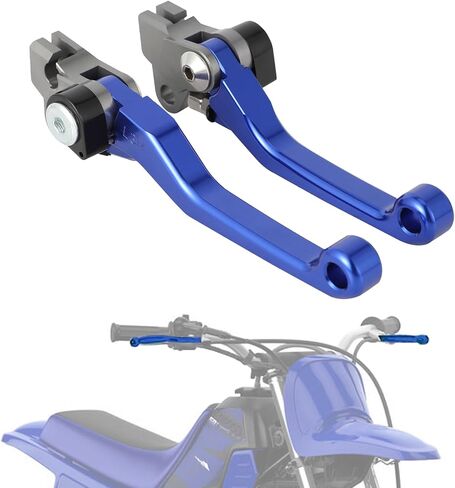 Dirt Bike Brake Clutch Lever Pivot Levers Adjustable CNC for PW50 PW 50 1981-2025 Motorcycle Blue in Kuwait