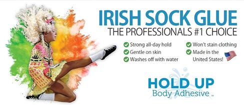 Hold Up Body Adhesive Premium, Roll-On Applicator Mask Glue, Glue for Compression Socks,Stockings,Costumes,Clothing - Sweat Resistant - 2 oz. Bottle in Saudi Arabia
