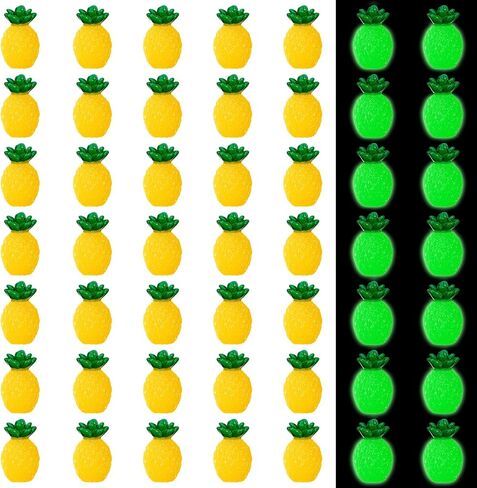 50 PCS Mini Resin Paneaples Fortines Glow in the Dark Tiny Siny Phade Fruit Decoration زخرفة فواكه اصطناعية لطيفة لـ DIY Art Craft Project Garden Aquarium in Kuwait