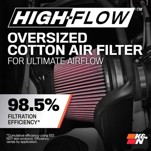 K&N Cold Air Intake System: High-Flow Air Filter, Increase Performance & Towing: Compatible with 2016-2023 TOYOTA Tacoma, 63-9039 in Kuwait