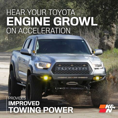K&N Cold Air Intake System: High-Flow Air Filter, Increase Performance & Towing: Compatible with 2016-2023 TOYOTA Tacoma, 63-9039 in Kuwait