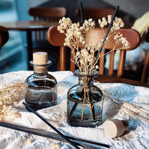 Brakula 2 Pack Reed Diffuser ، Bamboo + Eucalyptus & Wild Mint (3.38 Fl Oz كل حزمة) ، عطر منزلي مع 12 عصي ، ديكور الرف ، ناشرات القصب للمنزل in Kuwait