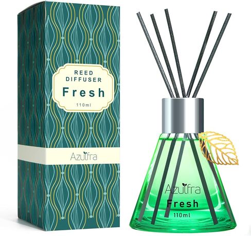 Reed Diffuser Set for Home, Citrus Scented Diffuser with 6 Diffuser Sticks, Home Fragrance Scent Essential Oil Stick Diffuser for Christmas Shelf Decor,3.4 oz in Saudi Arabia