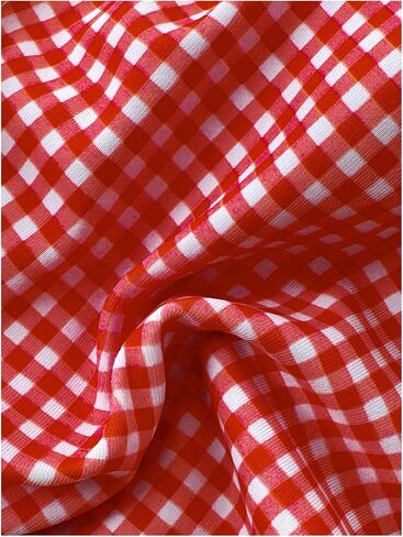 Milumia Women's Y2k Gingham Print Bikini Swimsuit 2 Piece Bow Decor Bathing Suits in Saudi Arabia