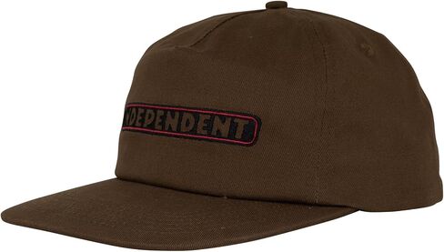 INDEPENDENT Unisex Unstructured Bar Logo Snapback Skate Hat in Saudi Arabia