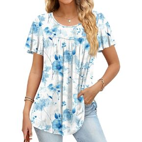 anymiss 2025 Womens Spring Tunic Tops Summer Dismal Disy Short Serev Lourd Fit Thirts M-3x