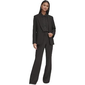 KARL LAGERFELD PARIS Women's Classic One Button Suit Blazer