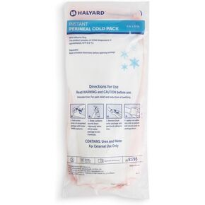 HALYARD Premium Perineal Cold Packs w/Adhesive Strip Postpartum Care Relief Disposable Instant Cold Pack 6 x 14 Innches, Case of 24-51793