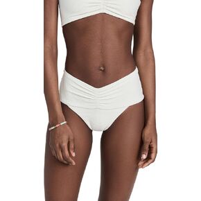 L*Space Bardot Bikini Bottom for Women, High Waisted Swimsuit with Front Ruching and Classic Coverage in Kuwait