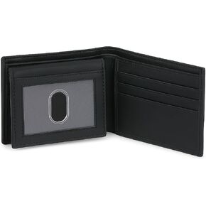 محفظة بطاقة Lefium Leather Premium Premium ، وحالة بطاقة أعمال RFID القابلة للتوسيع ، حامل بطاقة Bifold للرجال والنساء ، محفظة الرجال ، محفظة للرجال (محفظة بطاقة العمل ، الأسود)