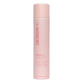 HOLD.ME Three-Way Hairspray by DESIGNME | Multi-Purpose Styling Spray for Hold and Volume | Provides Heat Protection & Shine | Flexible Hold, Fast-Drying and Long-Lasting for All Hair Types