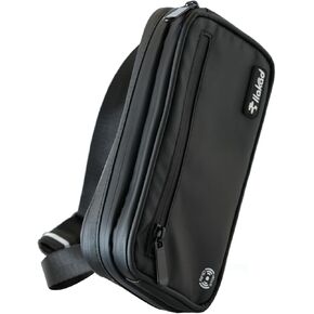 Crossbody Passport Holder Travel Bag Holds Four Passports, Phone, Boarding Pass and Documents with RFID Blocking and water resistant.