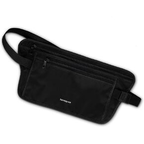 Samsonite RFID Waist Belt - Lightweight and Durable Nylon RFID Protection Technology - Blocks RFID Signals Encoded In Passports, IDs & Credit Cards