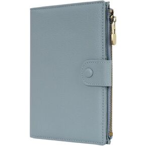 WASON Leather Passport Cover Travel Wallet RFID Blocking – Passport Holder Slot with Zipper Pocket for lD, Boarding Pass,Ticket, Cash, SD Card, Travel Essentials for Men and Women (Brown)