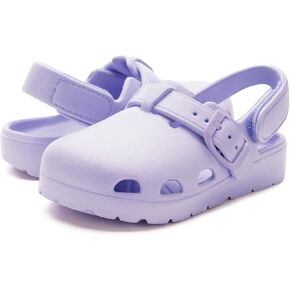 HEVA Kids Clogs Boys Girls Garden Shoes Slip On Slides Lightweight Strap Slippers Adjustable Beach Sandals for Toddler