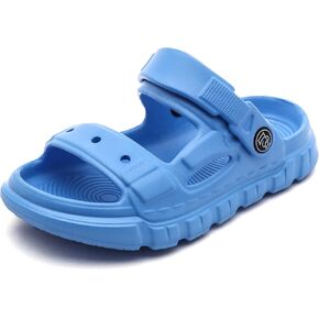 Femizee Kids 2-in-1 Sandals and Slides for Boys & Girls Lightweight Waterproof Slip-On Sandals Summer Water Shoes for Beach Pool Garden Play