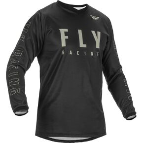 Fly Racing 2022 Adult F-16 Jersey (Black/Grey, X-Large)
