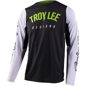 Troy Lee Designs 2023 GP Pro Jersey - Boltz (كبير) (أسود/أبيض)
