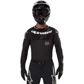 Alpinestars 3763224-1323-M: Supertech Ward Jersey Black/Red Berry MD