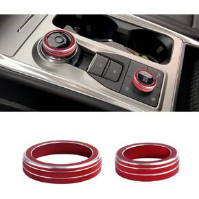 PIFOOG for Ford Explorer 2021 Accessories 2022 2020 2023 Drive Mode Gear Shift Knobs Covers Center Console Button Rings Decal ST XLT Limited Platinum Red 2PCS in Kuwait