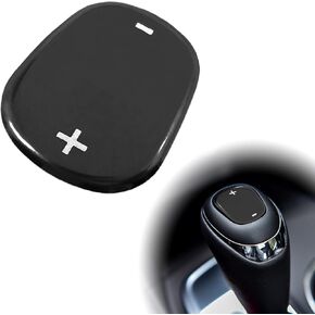 Auto Gear Shift Cover Sticker Stainless Steel Sticker, Car Accessories Gear Shift Knob Cover Trim Gear Lever Cover Trim Fit for Chevy Equinox 2018-2020 (black)