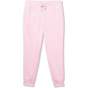 Under Armour Girls Rival Fleece Joggers, (647) Prime Pink / / White, X-Large