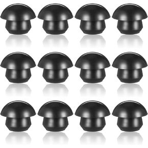 Floor Jack Oil Filler Plug, 12 Pcs 9mm Bottle Jack Plugs Black Rubber Hydraulic Jack Oil Plugs for Oil Reservoir Fill Hole Jack Accessories